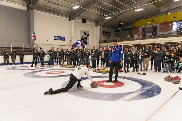 2014 curling event action photo