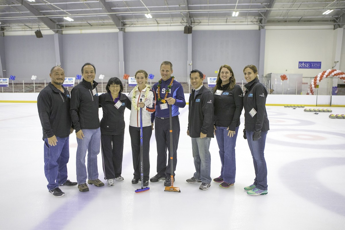 2015 curling event action photo