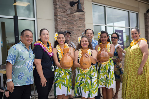 Hokulei Branch Grand opening hula group