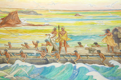 Kapiolani Branch Mural 2