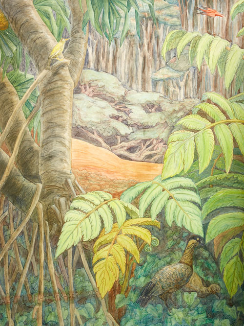 Kapiolani Branch Mural 3