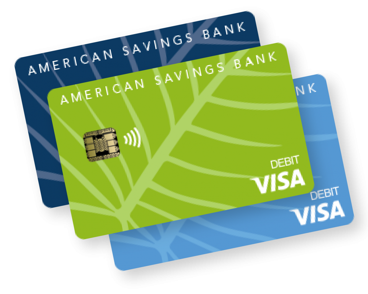 Visa debit cards at American Savings Bank