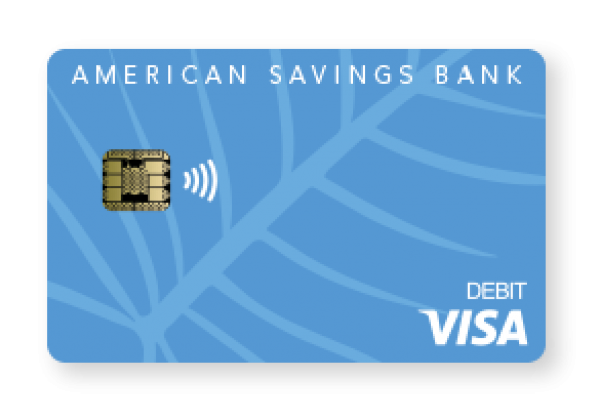 American Savings Bank's Platinum VISA debit card
