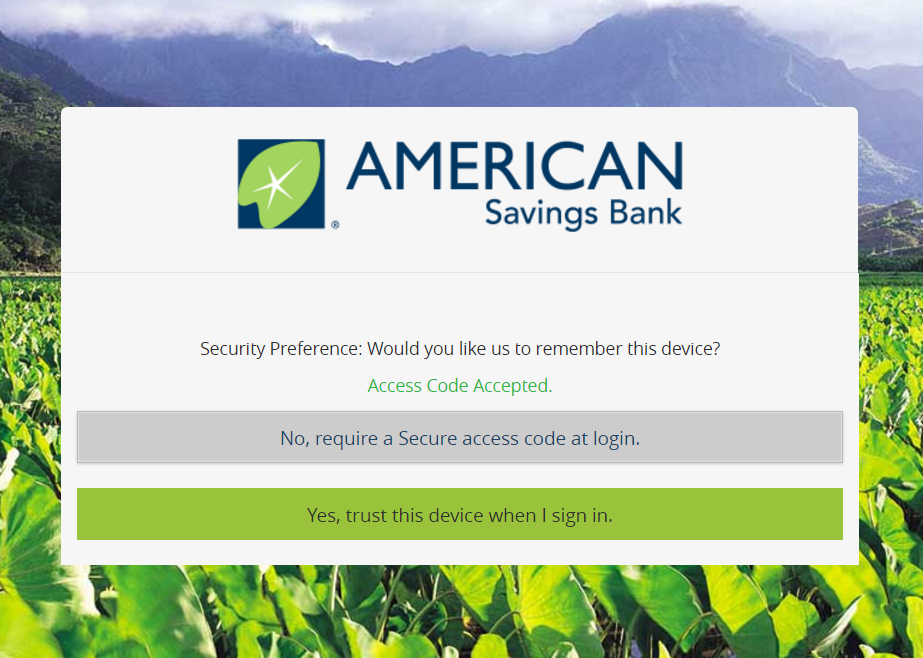 secure access code screenshot 2