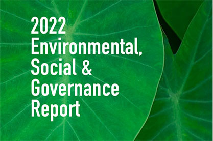 2022 ESG Report Cover