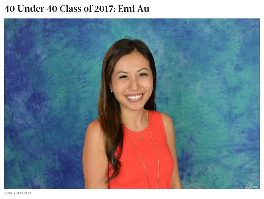 Emi Au, 34 First vice president, director of financial planning & analysis, American Savings Bank