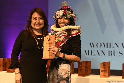 Emi Au and Dani Aiu at Women Who Means Business Event