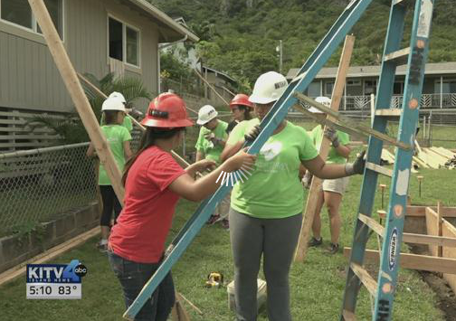 ASB Women build for Habitat for Humanity 