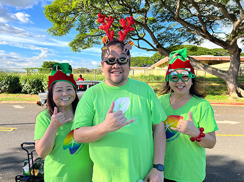 ASB teammates during the holidays