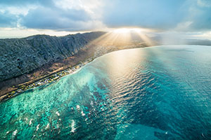 Cameron Brooks' Waimanalo Sunset Rays Art
