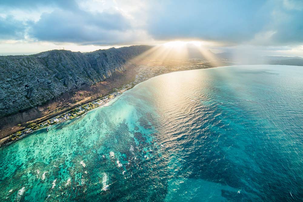 Cameron Brooks' Waimanalo Sunset Rays Art
