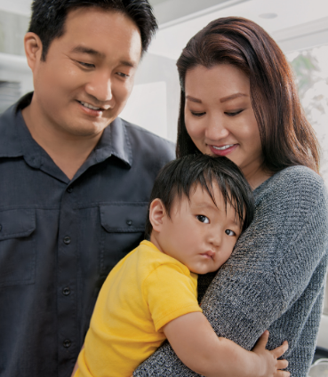 parents and baby