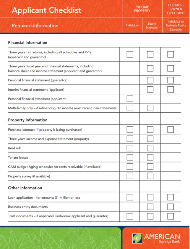 Commercial real estate investment property loan flyer