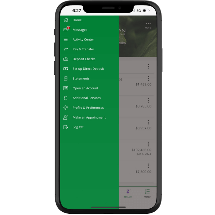 Home Screen Mobile App