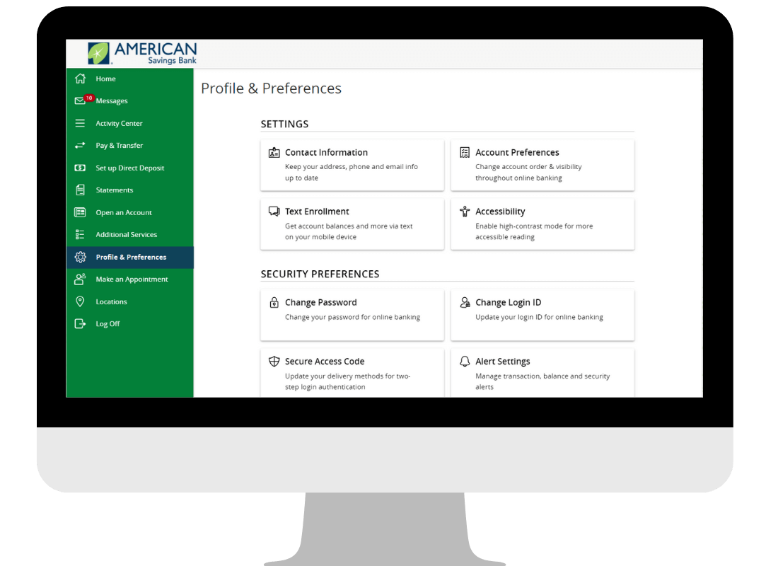 Profile and Preferences