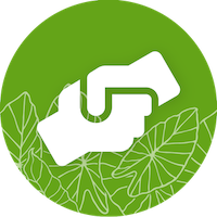 green handshake icon