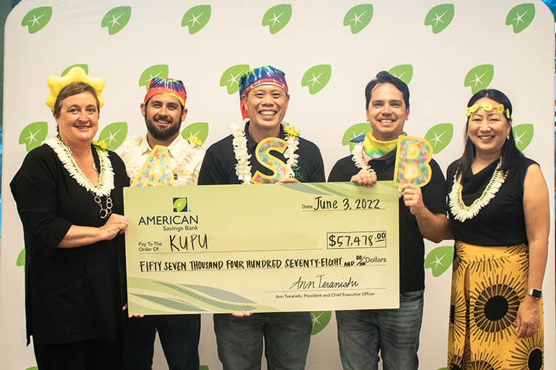 Kupu $57,478 donation