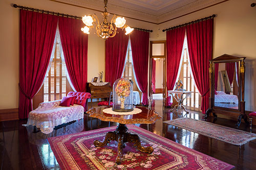 Iolani palace interior photo - Queen's Bedroom