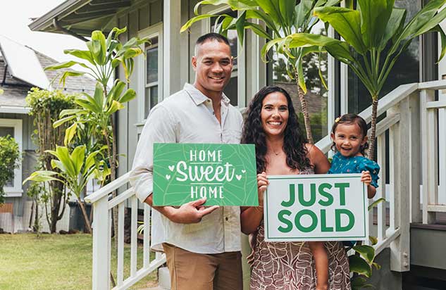 Family moving into home