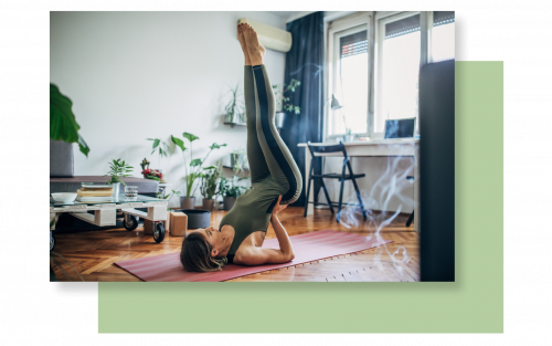 Woman doing yoga