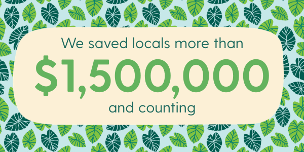 Buy Local Buy local savings graphic