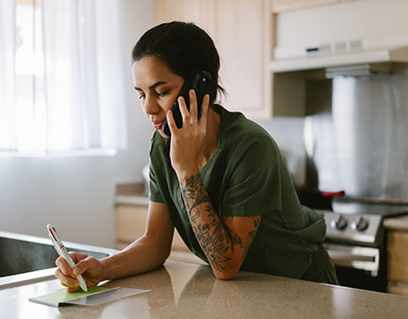 women using cell phone