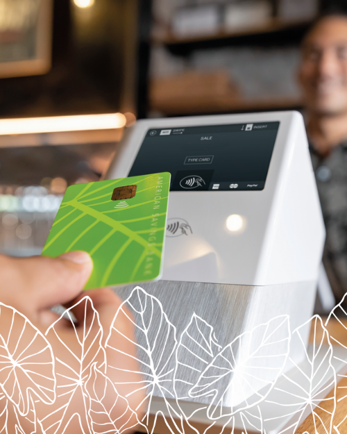 using a debit card at a restaurant