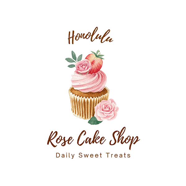 Honolulu Rose Cake Shop Logo