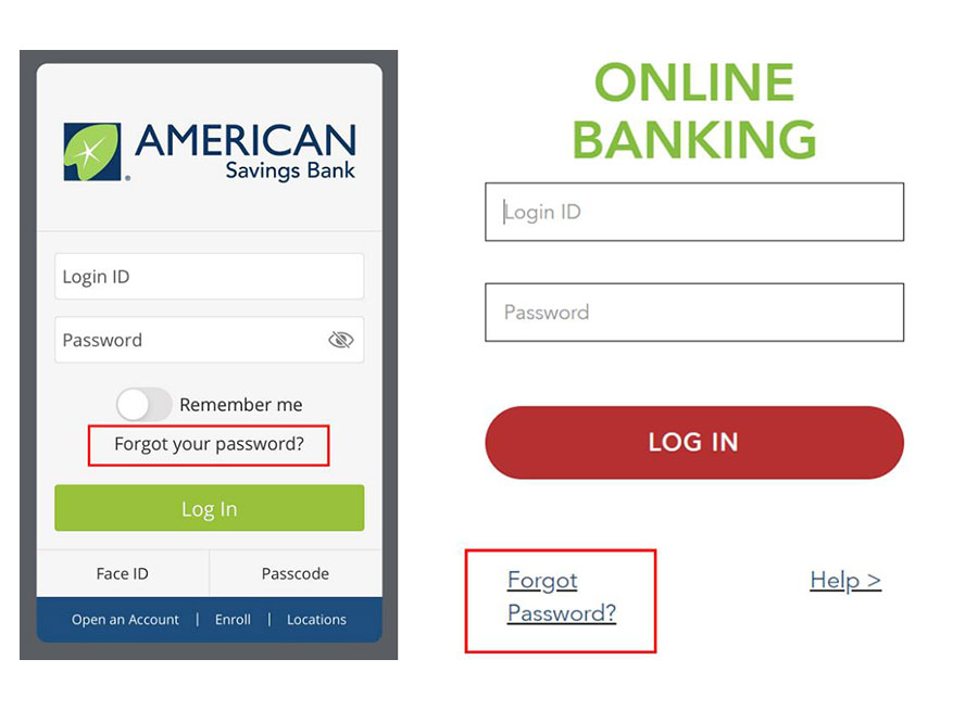 Forgot Password Screenshot