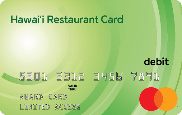 Hawaii Restaurant Card