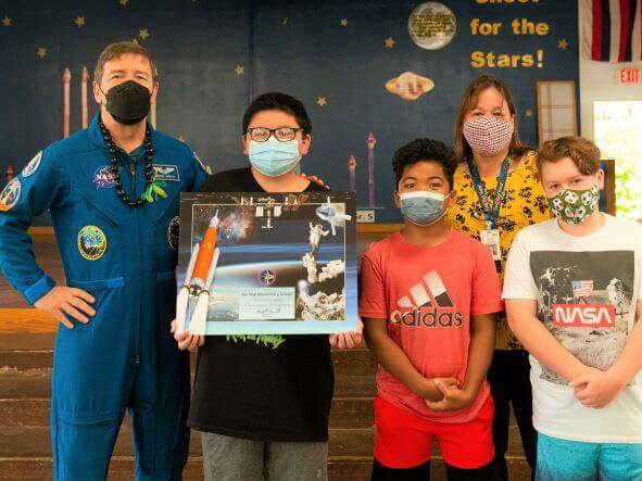 NASA Astronaut Visits Hawaii Schools 