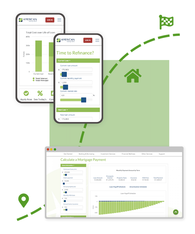 Mortgage financial calculators