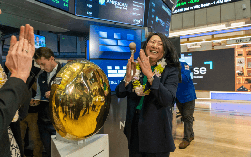 Ann Teranishi at New York Stock Exchange