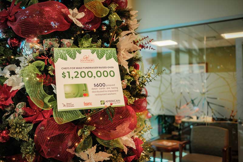 Donation to Lahaina Restaurant Workers